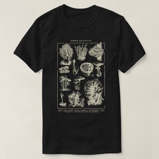 Camiseta Perdurar y sobrevivir el último de nosotros Cordyc (Diseño del anverso)
