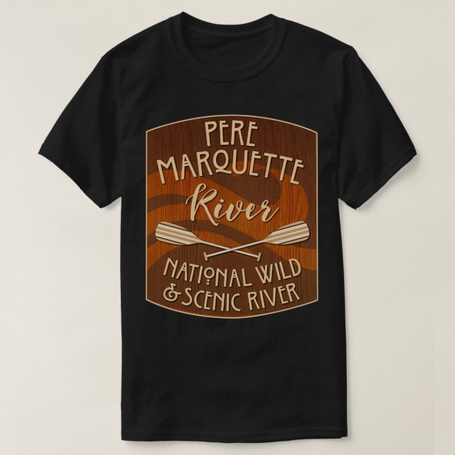 Camiseta Pere Marquette River National Wild and Scenic Rive (Diseño del anverso)