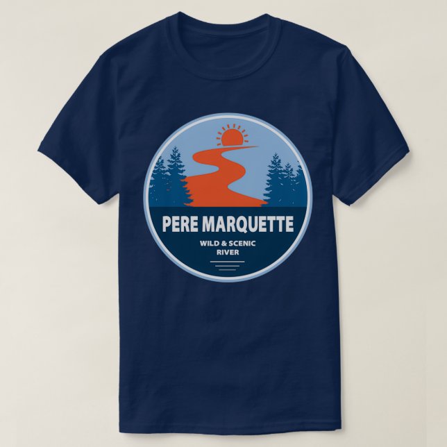 Camiseta Pere Marquette Wild and Scenic River (Diseño del anverso)