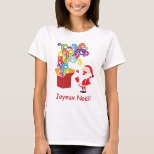 Camiseta Père Noël et boîte de cadeaux