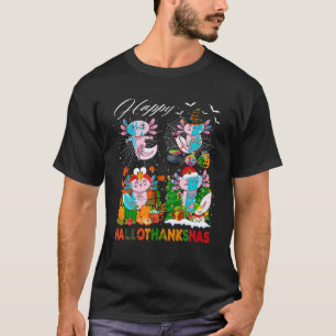 Camiseta Peregrino Brujo Turquía Santa Axolotls Feliz Hallo