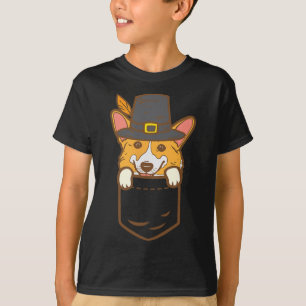 Camiseta Peregrino de bolsillo Welsh Corgi Perro Lover Cute