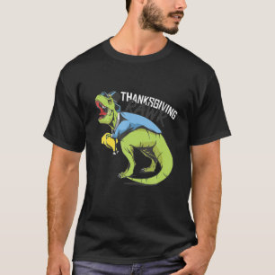 Camiseta Peregrino De Dinosaurio Y Turquía   GRACIAS A RAWR