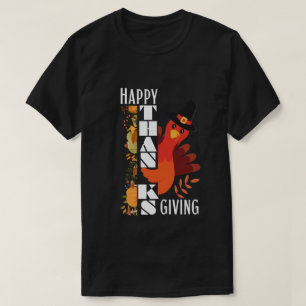Camiseta Peregrino Turkey Feliz día de gracias