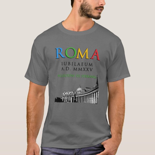 Camiseta Peregrinos Jubilados De La Esperanza De Roma 2025, (Anverso)