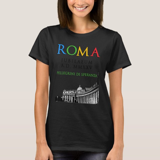 Camiseta Peregrinos jubiles de la esperanza 2025 Dios crist (Anverso)