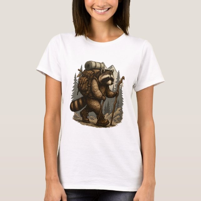 Camiseta Pereza Campamento Senderismo (Anverso)