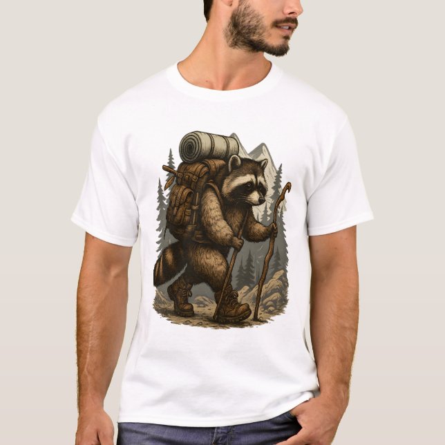 Camiseta Pereza Campamento Senderismo (Anverso)