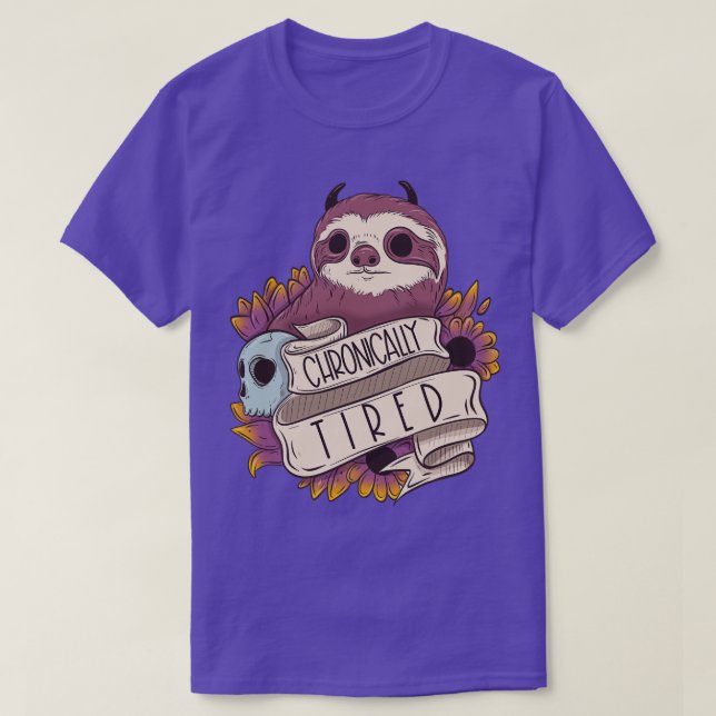 Camiseta Pereza crónicamente cansada (Diseño del anverso)