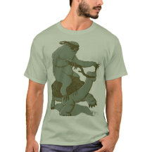 Pereza que monta una tortuga