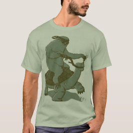 Camiseta Pereza que monta una tortuga