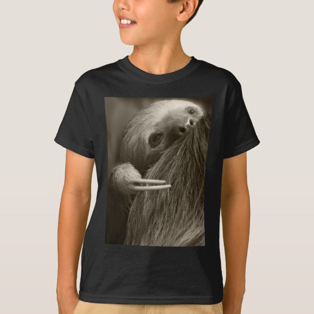 Camiseta pereza tocada con la punta del pie dos (Anverso)