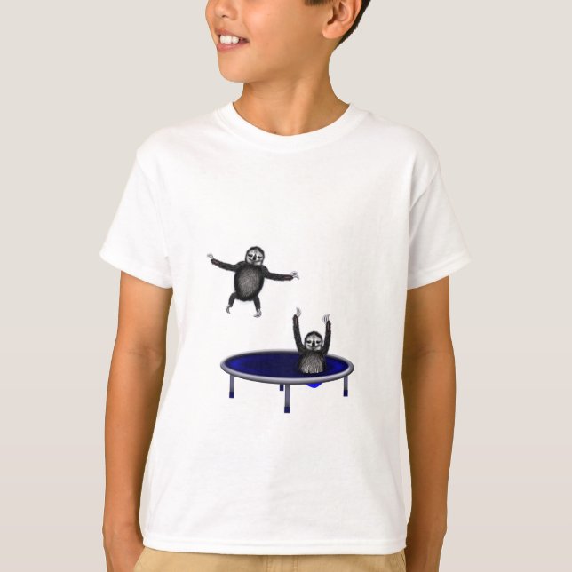 Camiseta perezas trampolining (Anverso)