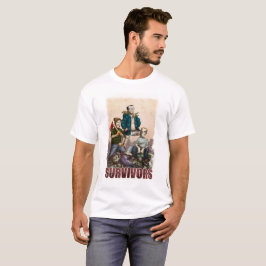 Camiseta perezosa de los supervivientes del zombi