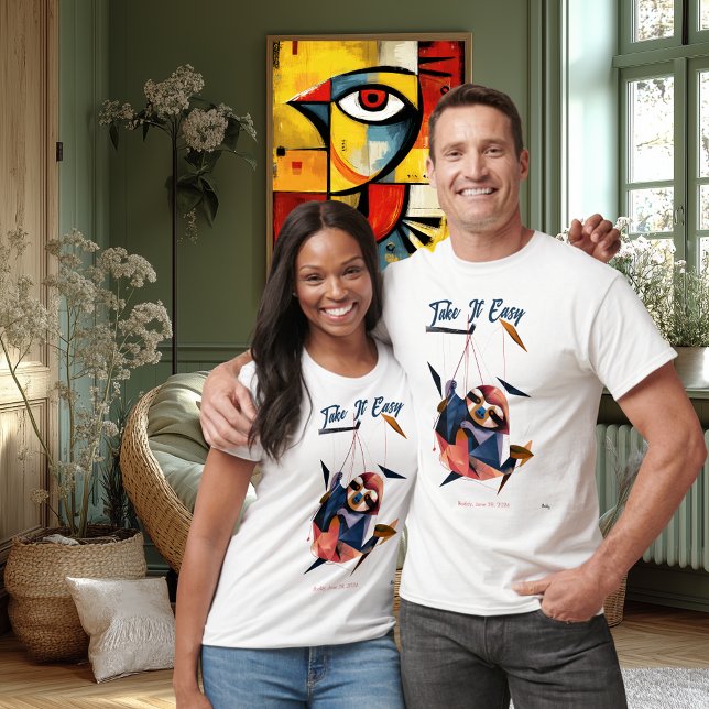 Camiseta Perezoso Abstracto Relajado (Subido por el creador)