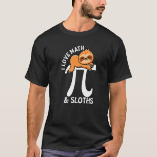 Camiseta Perezoso Amo las Matemáticas 1
