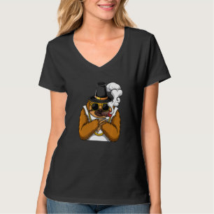 Camiseta Perezoso animal fuma cigarrillos estilo un hip hop