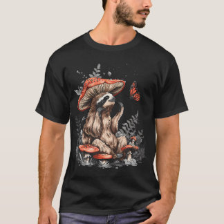 Camiseta Perezoso Animal Perezoso Estética Cottagecore Hong
