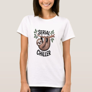 Camiseta Perezoso asesino en serie colgado de una rama