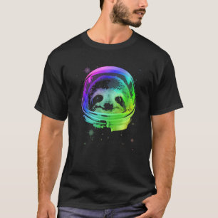 Camiseta Perezoso Astronauta Con Casco Espacial
