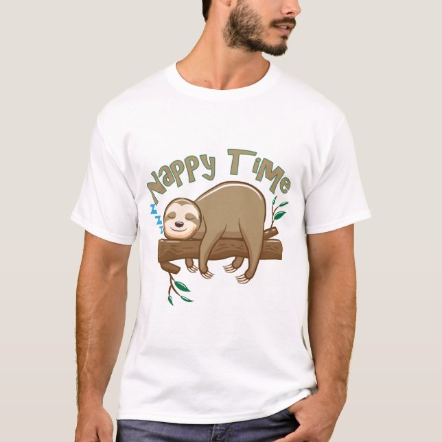 Camiseta Perezoso Bebé (Anverso)
