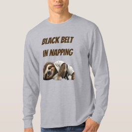 Camiseta Perezoso Cinturón Negro En Dormir