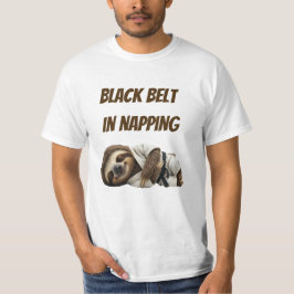 Camiseta Perezoso Cinturón Negro En Dormir