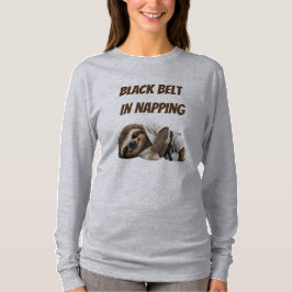 Camiseta Perezoso Cinturón Negro En Dormir