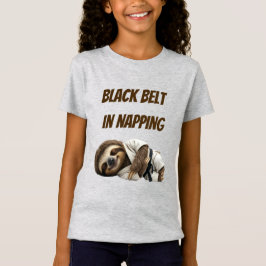 Camiseta Perezoso Cinturón Negro En Dormir