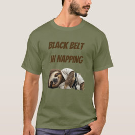 Camiseta Perezoso Cinturón Negro En Dormir
