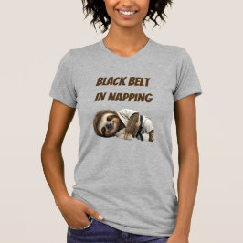Camiseta Perezoso Cinturón Negro En Dormir