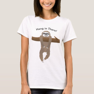 Camiseta Perezoso colgado de una rama de árbol, ¡Ánimo