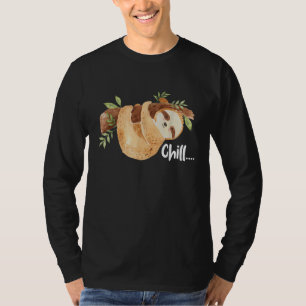 Camiseta Perezoso Colgando Tranquilamente Amante de Animale