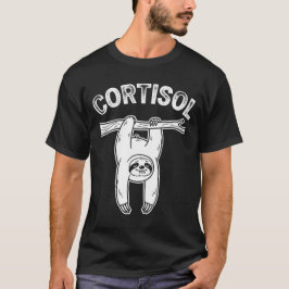 Camiseta Perezoso Cortisol Hormona del Estrés Divertida