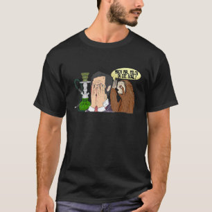 Camiseta Perezoso de Facepalm Fumando Shisha Hombres Mujere