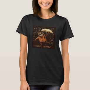 Camiseta Perezoso de gato lloviendo