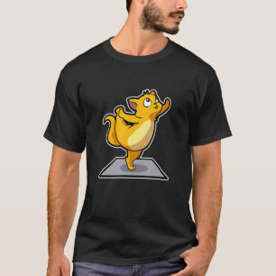 Camiseta Perezoso de gato posturas de yoga gimnasia deporti