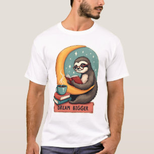 Camiseta Perezoso de libro antiguo amante de la lectura Dis