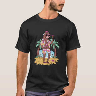 Camiseta Perezoso de Playa Colorido Perezoso Realista Veran