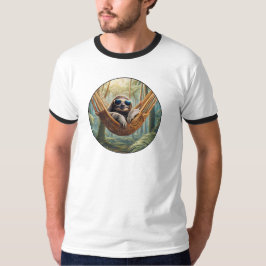 Camiseta Perezoso divertido con gafas de sol en una hamaca