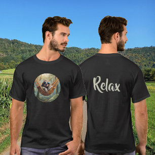 Camiseta Perezoso divertido con gafas de sol en una hamaca