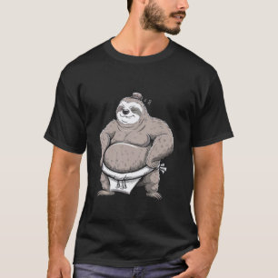 Camiseta Perezoso divertido de lucha sumo artes marciales d
