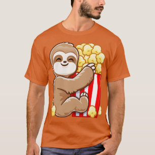 Camiseta Perezoso Divertido Palomitas de Maíz Perezoso Dive