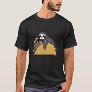Camiseta Perezoso Divertido Sube En Grandes Tacos Perezoso