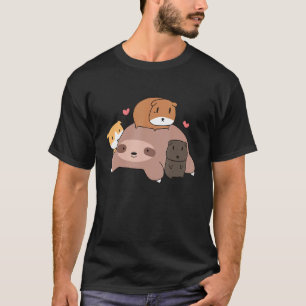 Camiseta Perezoso Dormido Adorable Ama Cuyes por Amor de Ma