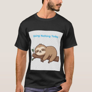 Camiseta Perezoso durmiendo en una rama