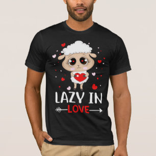 Camiseta Perezoso en el amor de ovejas para solteros El día