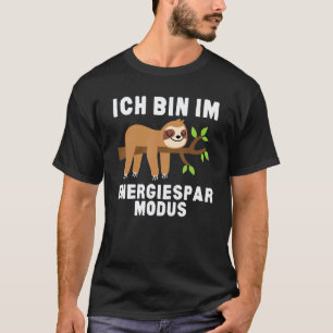 Camiseta Perezoso En Modo De Ahorro De Energía