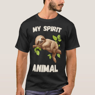 Camiseta Perezoso es mi animal espiritual - Divertido durmi