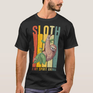 Camiseta Perezoso Es Mi Animal Espiritual Perezoso Lindo